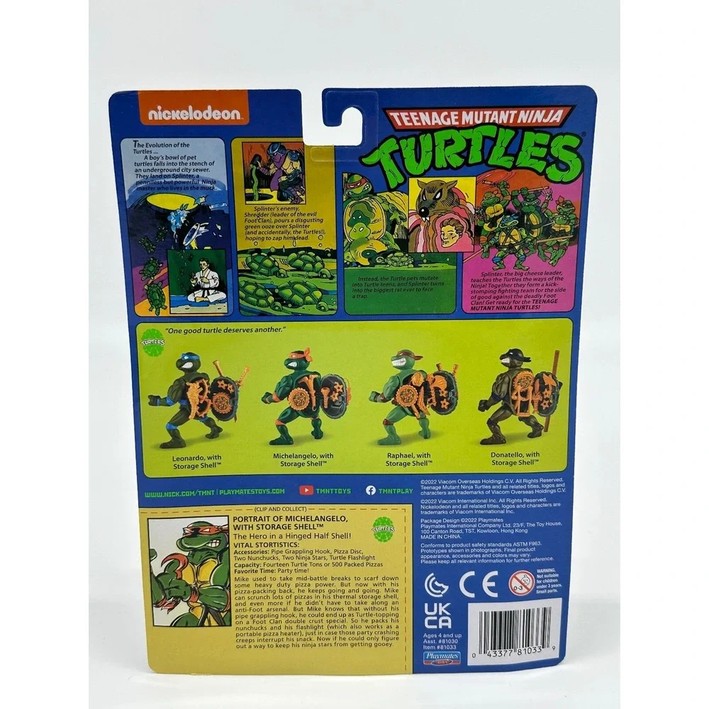 Teenage Mutant Ninja Turtles Michelangelo With Storage Shell